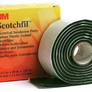 3M Scotchfil Black Synthetic Rubber Electrical Tape, 38mm x 1.5m - Image 1