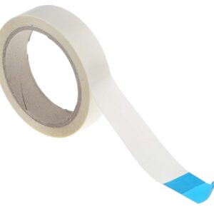 RS PRO Yellow Double Sided Plastic Tape, 0.1mm Thick, PP Backing, 25mm x 20m - Image 1