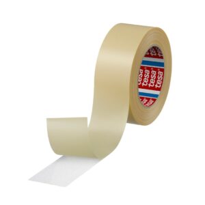Tesa 04939-00006-00 White Double Sided Cloth Tape, 235μm Thick, 5,5 N/cm, Cloth Backing, 50mm x 25m - Image 1