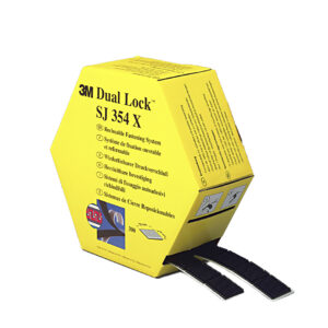 3M Black Hook & Loop Tape, 25mm x 5m - Image 1