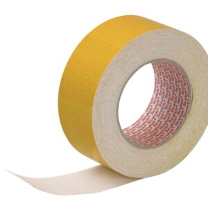 3M 9191 White Double Sided Paper Tape, 0.26mm Thick, Polyethylene Backing, 50mm x 25m - Image 1