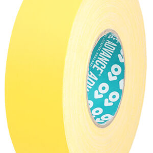 Advance Tapes AT160 Cloth Tape, 50m x 25mm, Yellow, Matt Finish - Image 1