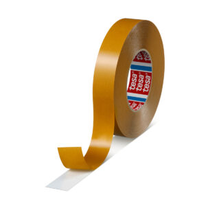 Tesa 04970-00152-00 White Double Sided Tape, 0.225mm Thick, 16.6 N/cm, PVC Film Backing, 30mm x 50m - Image 1