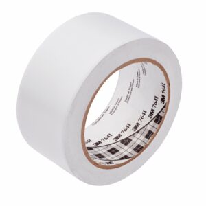 3M 764 White PVC 1296in Vinyl Tape, 0.125mm Thickness - Image 1