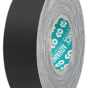 Advance Tapes AT160 Cloth Tape, 50m x 25mm, Black, Matt Finish - Image 1