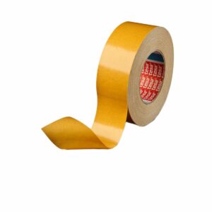 Tesa 04964-00006-00 White Double Sided Tape, 0.39mm Thick, Cloth Backing - Image 1
