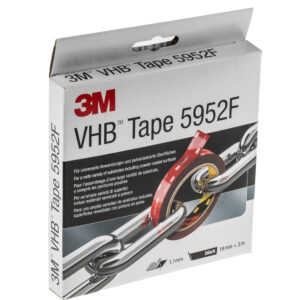 3M 5952F, VHB™ Black Foam Tape, 19.0mm x 3.0m, 1.10mm Thick - Image 1