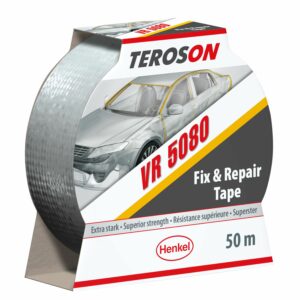 Teroson VR 5080 TEROSON VR 5080 Duct Tape, 25m x 50mm, Metallic-grey, PE Finish - Image 1