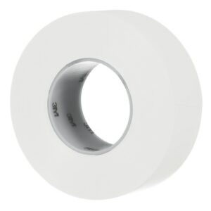 3M 971 White Vinyl 32.9m Floor Tape, 0.43mm Thickness - Image 1