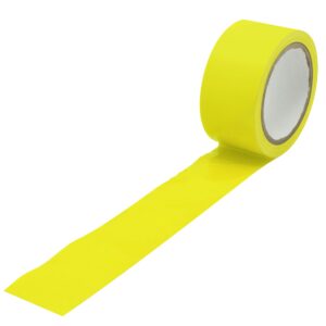 RS PRO Yellow PVC 33m Hazard Tape, 0.15mm Thickness - Image 1