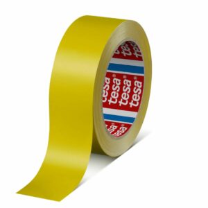 Tesa 60404 Yellow Packing Tape, 66m x 25mm - Image 1