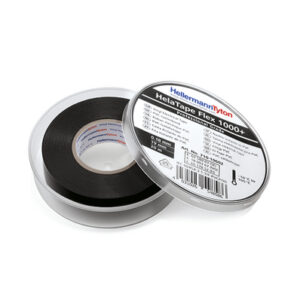 HellermannTyton HellermannTyton Black PVC Electrical Insulation Tape, 19mm x 20m - Image 1