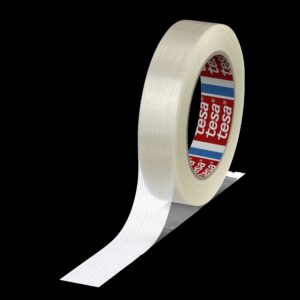 Tesa 4590 Transparent Strapping Tape, 50m x 25mm - Image 1