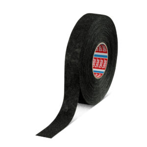 Black PET Fleece Electrical Tape, 19mm x 25m - Image 1