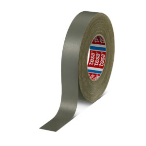 Tesa 04657-00113-00 Cloth Tape, 50m x 30mm, Yellow, Acrylic Coated Finish - Image 1