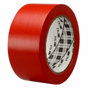 3M 764 Red PVC 1296in Vinyl Tape, 0.125mm Thickness - Image 1