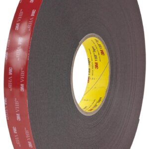 3M 5952F, VHB™ Black Foam Tape, 25.0mm x 33.0m, 1.10mm Thick - Image 1