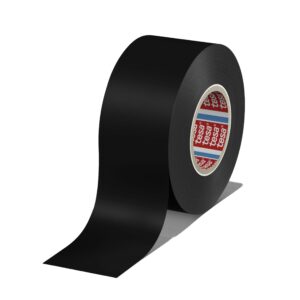 Tesa 4163 Black Soft PVC Electrical Insulation Tape, 38mm x 33m - Image 1