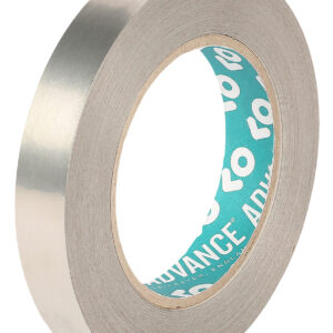 Advance Tapes AT536 Conductive Tin Clad Metallic Tape, 25mm x 33m - Image 1