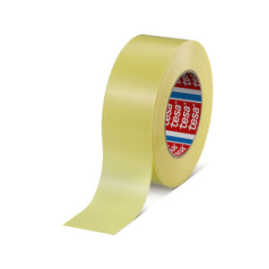 Tesa 4289 Yellow Strapping Tape, 66m x 50mm - Image 1