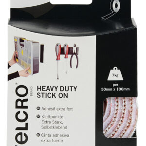 Velcro White Hook & Loop Tape, 50mm x 1m - Image 1