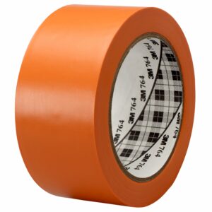 3M 764 Orange PVC 1296in Vinyl Tape, 0.125mm Thickness - Image 1