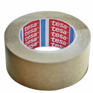 Tesa 60408 Brown Packing Tape, 50m x 75mm - Image 1