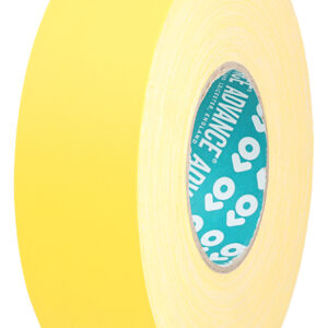 Advance Tapes AT160 Cloth Tape, 50m x 15mm, Yellow, Matt Finish - Image 1