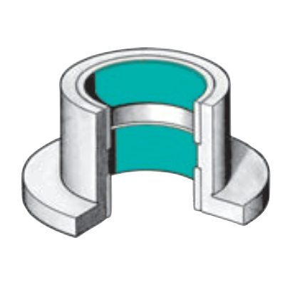 Sliding contact bearings made of metal
